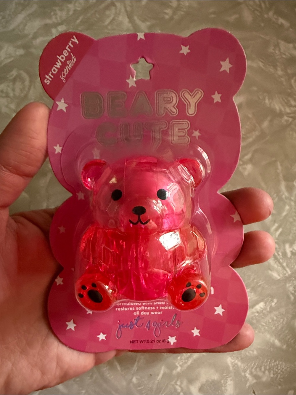 Beary Cute Strawberry Scented Bear Lip balm